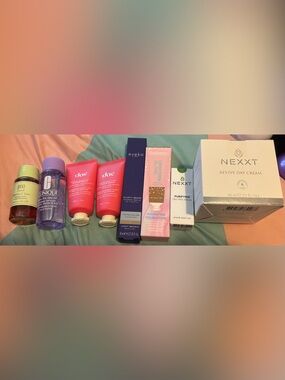 Clinique Purple Bottle & Assorted Pink, Green, White Skincare Lot